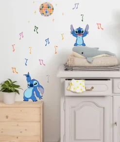 Komar Wandtattoo »Stitch Music - Größe 50 x 70 cm« selbstklebend, Wandsticker, Kinderzimmer