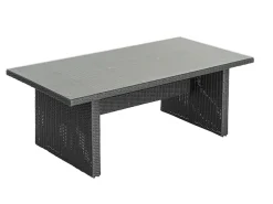 KONIFERA Garten-Essgruppe »»New Paris«« Set, 8 Sessel, Rückenlehne verstellbar, Tisch 100x200x75 cm, inkl. Auflagen, 25 Stk. tlg. Aluminium/Polyrattan