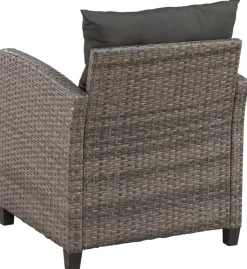 KONIFERA Gartenlounge-Set »Keros Premium« Set, 2x 2er Sofa, 1x Ecke, 1x Sessel, 2x Hocker, 1x Tisch 145x75x67,5cm, 20 Stk. tlg. Ecklounge, Polyrattan, Stahl, geeignet für 8 Personen, inkl. Auflagen