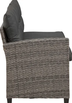 KONIFERA Gartenlounge-Set »Keros Premium« Set, 2x 2er Sofa, 1x Ecke, 1x Sessel, 2x Hocker, 1x Tisch 145x75x67,5cm, 20 Stk. tlg. Ecklounge, Polyrattan, Stahl, geeignet für 8 Personen, inkl. Auflagen