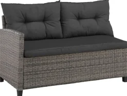 KONIFERA Gartenlounge-Set »Keros Premium« Set, 2x 2er Sofa, 1x Ecke, 1x Sessel, 2x Hocker, 1x Tisch 145x75x67,5cm, 20 Stk. tlg. Ecklounge, Polyrattan, Stahl, geeignet für 8 Personen, inkl. Auflagen