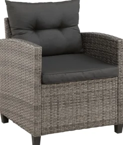 KONIFERA Gartenlounge-Set »Keros Premium« Set, 2x 2er Sofa, 1x Ecke, 1x Sessel, 2x Hocker, 1x Tisch 145x75x67,5cm, 20 Stk. tlg. Ecklounge, Polyrattan, Stahl, geeignet für 8 Personen, inkl. Auflagen