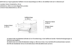 Kutti Bettvorhang »Roma Betthimmel« Bindebänder 1 Stk. tlg. romantischer Stoffhimmelfür ein gemütliches Schlafzimmer