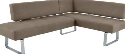 K+W Komfort & Wohnen Eckbankgruppe »Spider II« Set, 4 Stk. tlg. langer Schenkel 195cm, 2 Freischwinger, Auszugstisch in Breite 120 cm