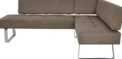 K+W Komfort & Wohnen Eckbankgruppe »Spider II« Set, 4 Stk. tlg. langer Schenkel 195cm, 2 Freischwinger, Auszugstisch in Breite 120 cm