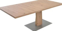 K+W Komfort & Wohnen Esstisch »Giacomo II Ausziehtisch« Artisan Eiche Nachbildung, mit Schiebe-Ansteckplatte, Bodenplatte MDF