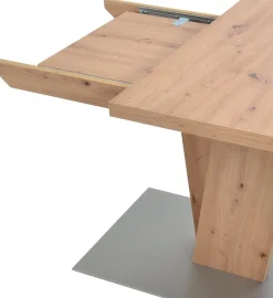 K+W Komfort & Wohnen Esstisch »Giacomo II Ausziehtisch« Artisan Eiche Nachbildung, mit Schiebe-Ansteckplatte, Bodenplatte MDF