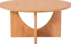 LeGer Home by Lena Gercke Couchtisch »Zirella« massives Eschenholz, markantes Kreuzfuß-Design, Breite 85 cm