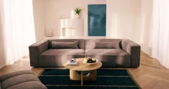 LeGer Home by Lena Gercke Couchtisch »Zirella« massives Eschenholz, markantes Kreuzfuß-Design, Breite 85 cm