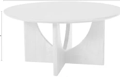 LeGer Home by Lena Gercke Couchtisch »Zirella« massives Eschenholz, markantes Kreuzfuß-Design, Breite 85 cm