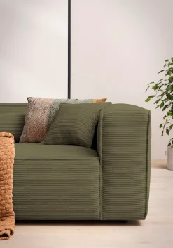 LeGer Home by Lena Gercke Ecksofa »PIARA XXL Cord, L-Form, Schlaffunktion« Hocker stellbar zum Schlafsofa (Krokodilverbinder), tiefe Sitzfläche