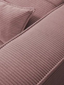 LeGer Home by Lena Gercke Ecksofa »PIARA Cord mit Kedernaht L-Form« wahlweise Ottomane rechts/links, schwarze Füße, bequemer Sitzkomfort
