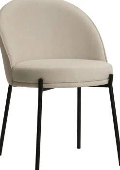 LeGer Home by Lena Gercke Esszimmerstuhl »Isalie« (Set) 2 Stk.mit pflegeleichtem Webstoff, Metallgestell, Sitztiefe 47 cm
