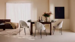 LeGer Home by Lena Gercke Esszimmerstuhl »Isalie« (Set) 2 Stk.mit pflegeleichtem Webstoff, Metallgestell, Sitztiefe 47 cm