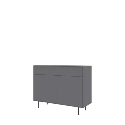 LeGer Home by Lena Gercke Lowboard »Essentials, Kommode, Anrichte, Kombikommode, Schrank mit Metallfüßen« Breite: 111 cm, UV lackiert, Push-to-open-Funktion