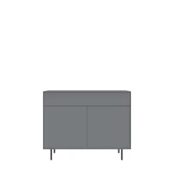 LeGer Home by Lena Gercke Lowboard »Essentials, Kommode, Anrichte, Kombikommode, Schrank mit Metallfüßen« Breite: 111 cm, UV lackiert, Push-to-open-Funktion