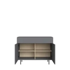 LeGer Home by Lena Gercke Lowboard »Essentials, Kommode, Anrichte, Kombikommode, Schrank mit Metallfüßen« Breite: 111 cm, UV lackiert, Push-to-open-Funktion