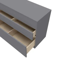 LeGer Home by Lena Gercke Lowboard »Essentials, Kommode, Anrichte, Kombikommode, Schrank mit Metallfüßen« Breite: 111 cm, UV lackiert, Push-to-open-Funktion