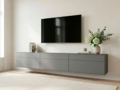 LeGer Home by Lena Gercke Lowboard »Essentials, TV-Board, TV-Kommode, TV-Schrank,TV-Möbel« 3 Stk. tlg. Breite: 333 cm, UV lackiert, Push-to-open-Funktion