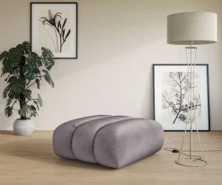 LeGer Home by Lena Gercke Polsterhocker »Priya Sitzhocker, moderne Steppung, auch in Bouclé« gemütlich und modern, Maße B/T/H: 90/106/46 cm