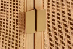 LeGer Home by Lena Gercke Sideboard »Lina« TOPSELLER! Viel Stauraum,Mit Rattan Einsatz, 2 Innenfächer, teilmassiv