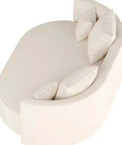 LeGer Home by Lena Gercke 2,5-Sitzer »ISALIE Samtoptik, rundes Loungesofa, mit Kissen, perfekt gepolstert« moderne Stoffe, mit 4 Zierkissen, extra große Sitzfläche