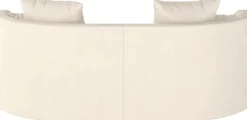LeGer Home by Lena Gercke 2,5-Sitzer »ISALIE Samtoptik, rundes Loungesofa, mit Kissen, perfekt gepolstert« moderne Stoffe, mit 4 Zierkissen, extra große Sitzfläche