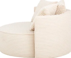 LeGer Home by Lena Gercke XXL-Sessel »ISALIE Cord, Lesesessel, Loveseat, inklusive Zierkissen« extra große Sitzfläche, optional mit Hocker, 3 Bezugsstoffe