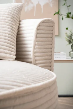 LeGer Home by Lena Gercke XXL-Sessel »ISALIE Cord, Lesesessel, Loveseat, inklusive Zierkissen« extra große Sitzfläche, optional mit Hocker, 3 Bezugsstoffe
