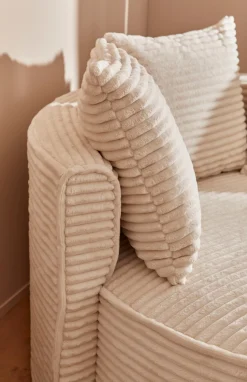 LeGer Home by Lena Gercke XXL-Sessel »ISALIE Cord, Lesesessel, Loveseat, inklusive Zierkissen« extra große Sitzfläche, optional mit Hocker, 3 Bezugsstoffe