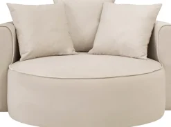 LeGer Home by Lena Gercke XXL-Sessel »ISALIE Samtoptik, Lesesessel, Loveseat, inklusive Zierkissen« extra große Sitzfläche, optional mit Hocker, 3 Bezugsstoffe