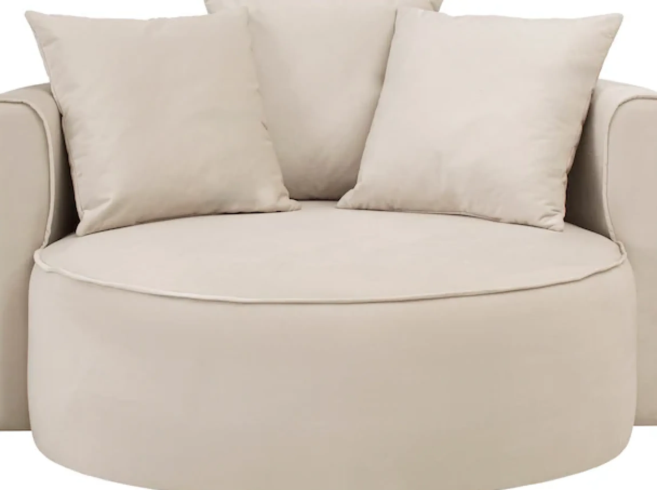 LeGer Home by Lena Gercke XXL-Sessel »ISALIE Samtoptik, Lesesessel, Loveseat, inklusive Zierkissen« extra große Sitzfläche, optional mit Hocker, 3 Bezugsstoffe