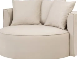 LeGer Home by Lena Gercke XXL-Sessel »ISALIE Samtoptik, Lesesessel, Loveseat, inklusive Zierkissen« extra große Sitzfläche, optional mit Hocker, 3 Bezugsstoffe