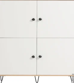 LOOKS by Wolfgang Joop Highboard »Looks Organic« Mit hochwertigen Metallbeschlägen und Softclose-Scharnieren