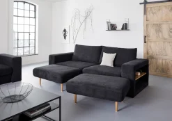 LOOKS by Wolfgang Joop 4-Sitzer »Looksvb« Verwandlungssofa: aus Sofa wird Sofa mit 2 Hockern, mit Regalfunktion