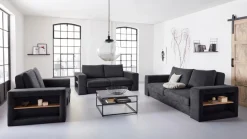 LOOKS by Wolfgang Joop 4-Sitzer »Looksvb« Verwandlungssofa: aus Sofa wird Sofa mit 2 Hockern, mit Regalfunktion