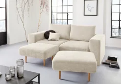 LOOKS by Wolfgang Joop 3-Sitzer »Looksv« Verwandlungssofa: aus Sofa wird Sofa mit 2 Hockern