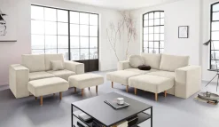 LOOKS by Wolfgang Joop 3-Sitzer »Looksv« Verwandlungssofa: aus Sofa wird Sofa mit 2 Hockern
