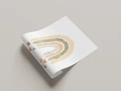 Lüttenhütt Bild mit Rahmen »oder Poster, Bunter Regenbogen mit Herzen« Fantasy | Herz | Herzen | Regenbogen 1 Stk. tlg. HD Premium Druck