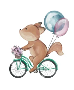 Lüttenhütt Bild mit Rahmen »oder Poster, Blumenkorb und Luftballons« Eichhörnchen | Fahrräder | Fantasy | Luftballon | Tiere 1 Stk. tlg. HD Premium Druck