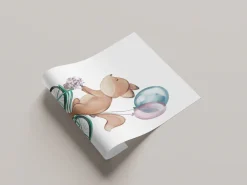 Lüttenhütt Bild mit Rahmen »oder Poster, Blumenkorb und Luftballons« Eichhörnchen | Fahrräder | Fantasy | Luftballon | Tiere 1 Stk. tlg. HD Premium Druck