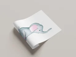 Lüttenhütt Bild mit Rahmen »oder Poster, Elefant mit Spruch« Elefant | Elefanten | Elefanten Bilder | Fantasy | Tiere 1 Stk. tlg. HD Premium Druck