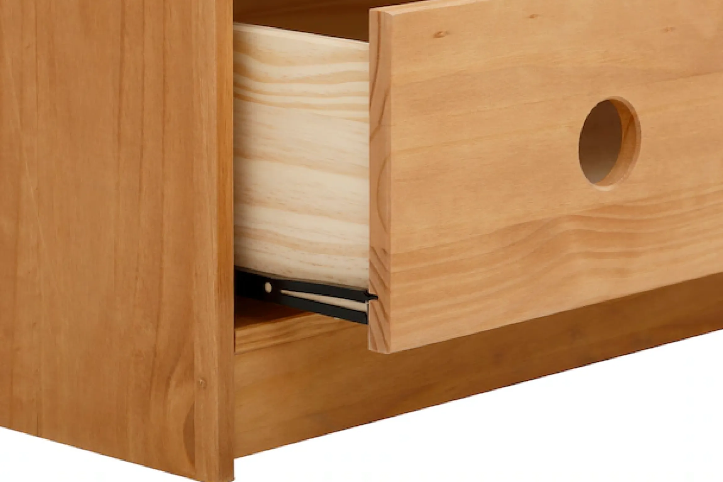 Lüttenhütt Kleiderschrank »Alpi« Kiefernholz, mit Einlegeböden und Kleiderstange, Höhe 180 cm