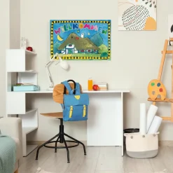 LuckyLinde Leinwandbild »Der kleine Tiger und der kleine Bär - Willkommen« Filmszene | Gebäude | Schriftzug | Sterne 1 Stk. tlg. Exklusive JANOSCH Kindermotive