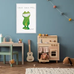 LuckyLinde Leinwandbild »Der Frosch - Lach doch mal« Figuren | Filmfiguren | Frosch | Motivationsbilder | Schriftzug | Tiere 1 Stk. tlg. Exklusive JANOSCH Kindermotive