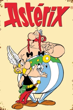 LuckyLinde Metallbild »Asterix und Obelix« Fantasy | Figuren | Film | Filmfiguren 1 Stk. tlg. Stahlschild 20x30 cm Wanddeko Bild zum Film "Kampf der Häuptlinge"