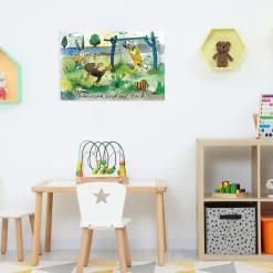 LuckyLinde Wanddekoobjekt »Der kleine Tiger und der kleine Bär - Stark« Exklusive JANOSCH Kindermotive, Stahlschild