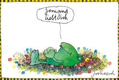 LuckyLinde Wanddekoobjekt »Der Froch - Jemand liebt Dich« Exklusive JANOSCH Kindermotive, Stahlschild