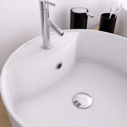 Marwell Aufsatzwaschbecken »FJORD« 40 cm rund, mit Pop-up Ventil
