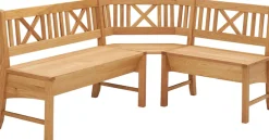 massivline&more Eckbankgruppe »Königsee« Set, 4 Stk. tlg. Eckbank ist umstellbar, Eckbank mit Truhe, mit Auszug 120 (160) cm